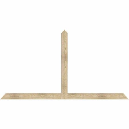 Ekena Millwork Portland Rough Sawn Timber Gable Bracket, Douglas Fir, 84"W x 45"H x 2"D x 4"F, 13/12 Pitch GBW084X45X0204POR00RDF